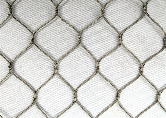 2 Millimeter 50mm x 90mm Edelstahl-Seil Mesh For Animal Cages