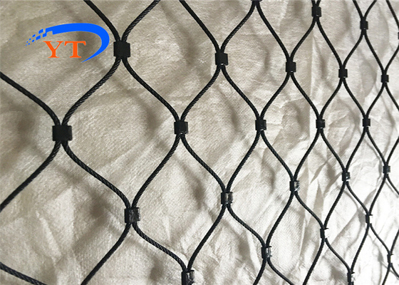 Quetschverbundenes Kabel-Netz-Metalldraht-Architekturseil Mesh Netting des Edelstahl-7*7