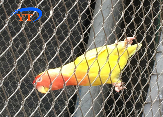 Handwoven X neigen 1.2mm Edelstahl geknotetes Seil Mesh Bird Netting