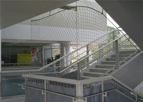 Sicherheits-fallender Plattform-Geländer-Antiseildraht Mesh For Architecture Bridge Stairway